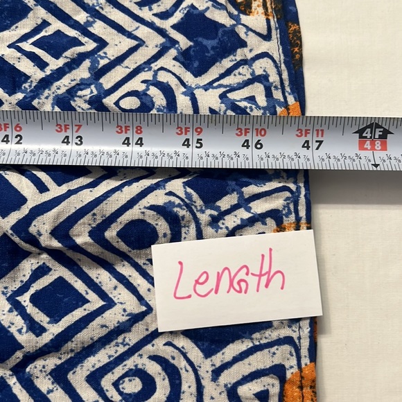 D8- NWT Knox Rose Blue White Pullover Midi Dress Boho Pockets MuuMuu Sz Medium - Picture 8 of 9